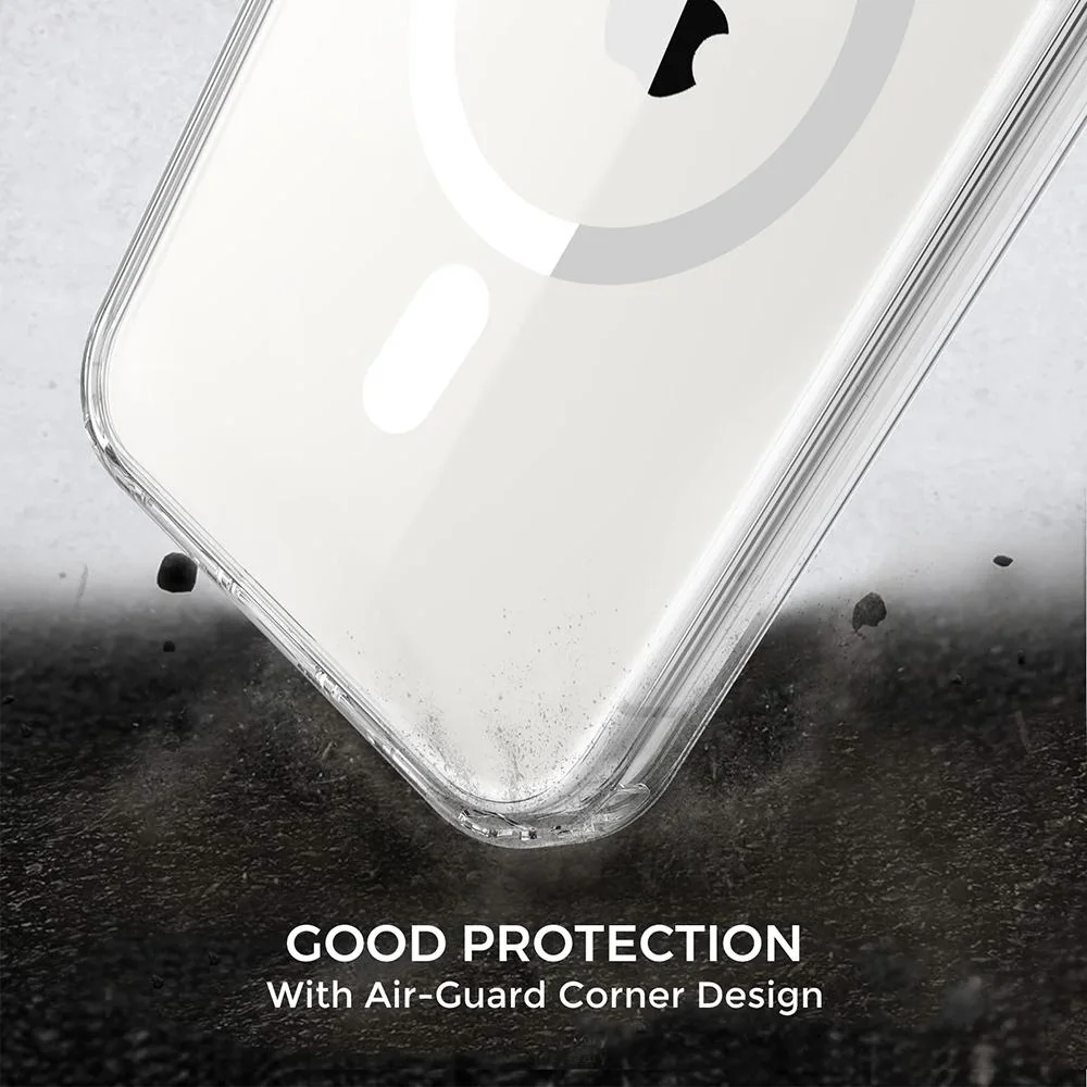 Priehľadné puzdro na iPhone 15 Pro Max - Fialová Techsuit - MagSafe Pro