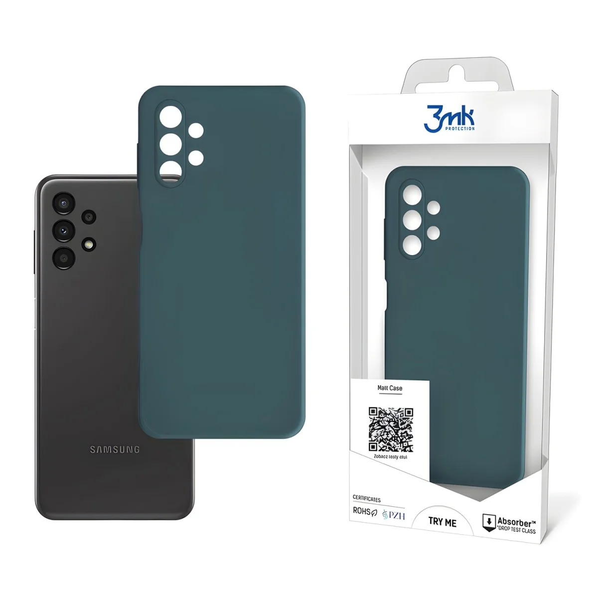 3mk Matt case puzdro pre Samsung Galaxy A13 - Zelená