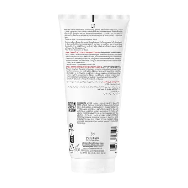 DUCRAY SABAL Ošetrujúci Šampón 200 ml