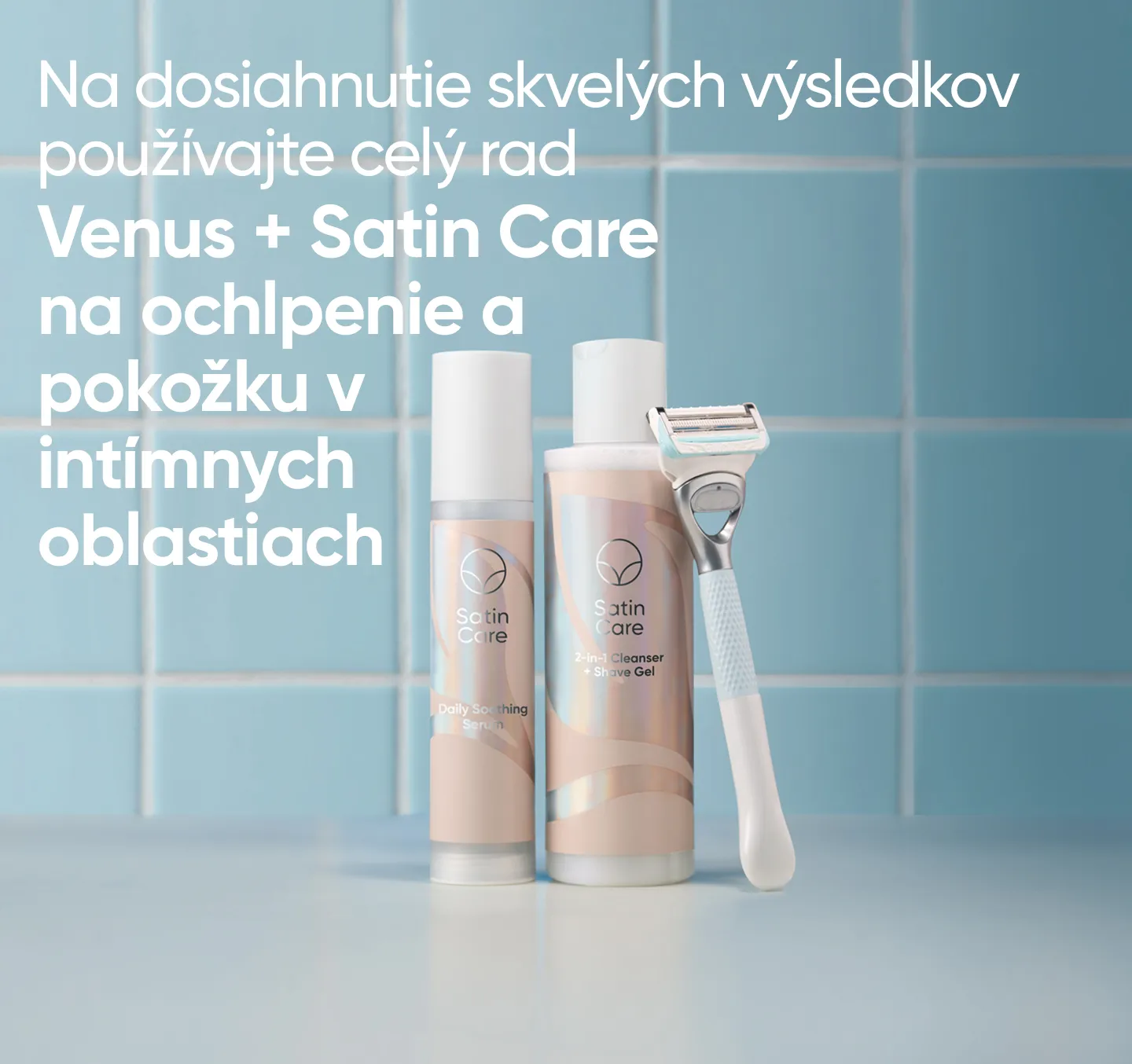 Satin Care 2in1 Cleanser + Shave gel 190ml 1×190 ml, čistiaca emulzia