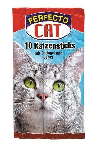 Perfecto Cat 10x Jerkys Hydina s Pečeňou 1×10 ks