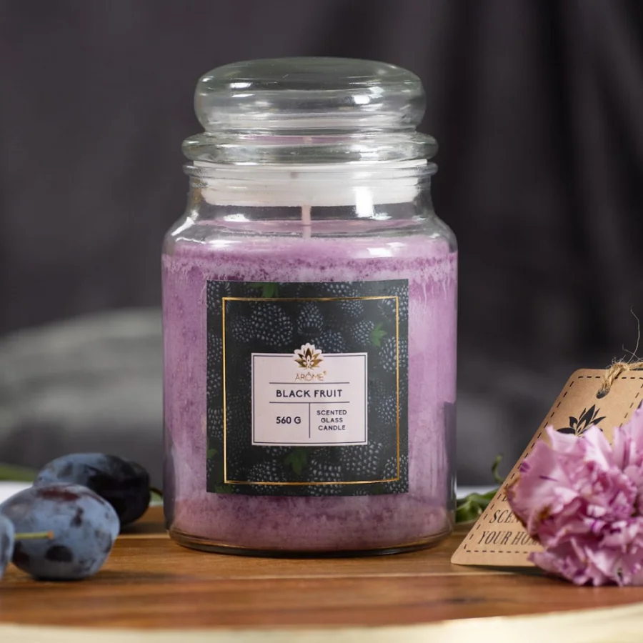 ARÔME Sviečka v skle 560 g, Black Fruit