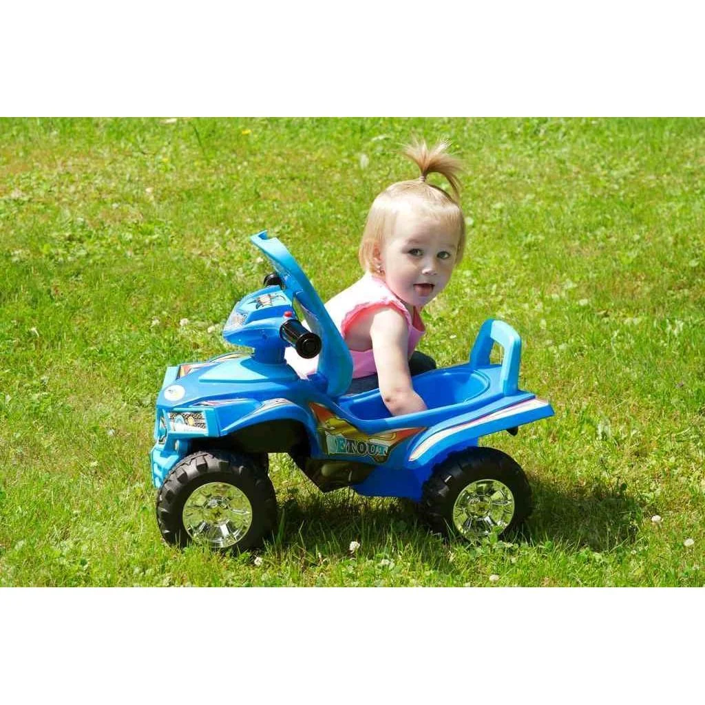 Detské odrážadlo so zvukom Štvorkolka Baby Mix červená