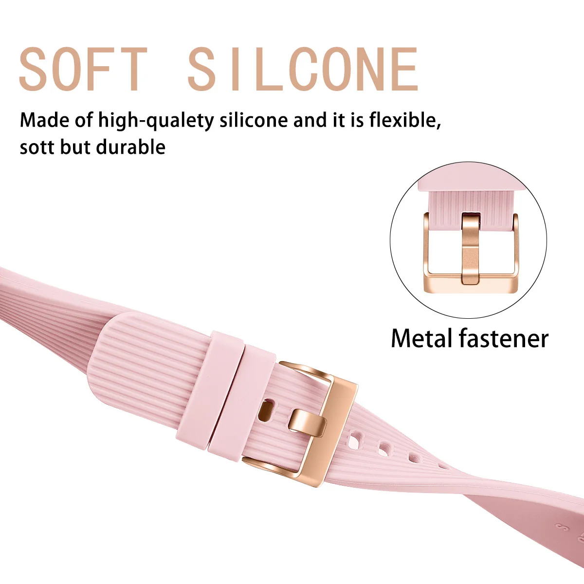 BStrap Silicone Line (Large) remienok na Garmin Vivoactive 3 pink