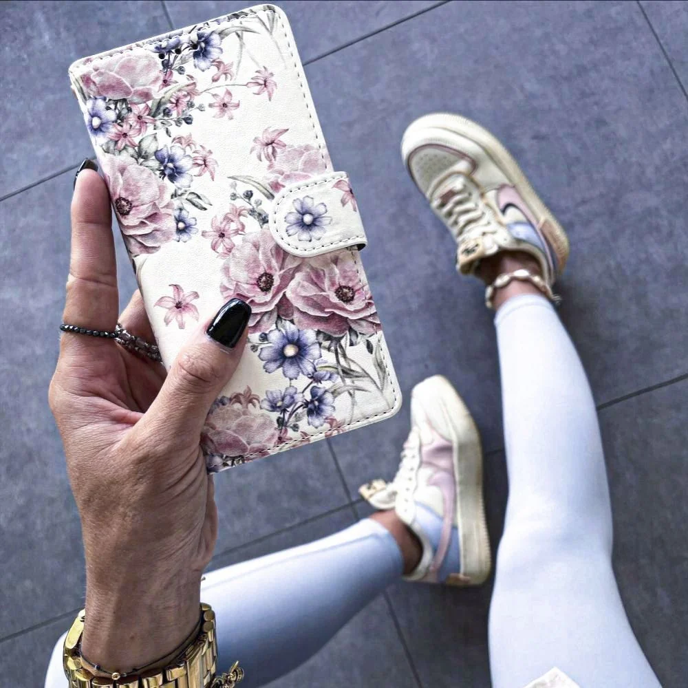 Tech-Protect Wallet knižkové puzdro na Xiaomi Redmi Note 13 Pro 4G blossom flower