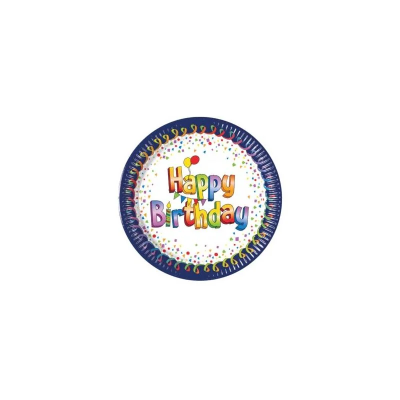Taniere Happy Birthday 23cm 8ks
