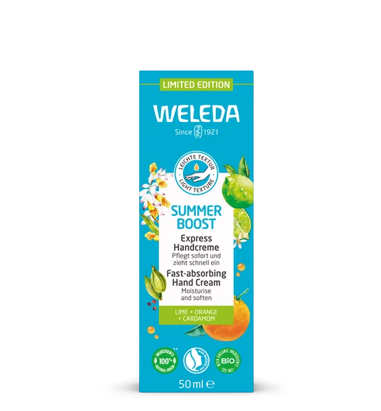 Weleda krém na ruky Summer Boost 1×50 ml, krém na ruky