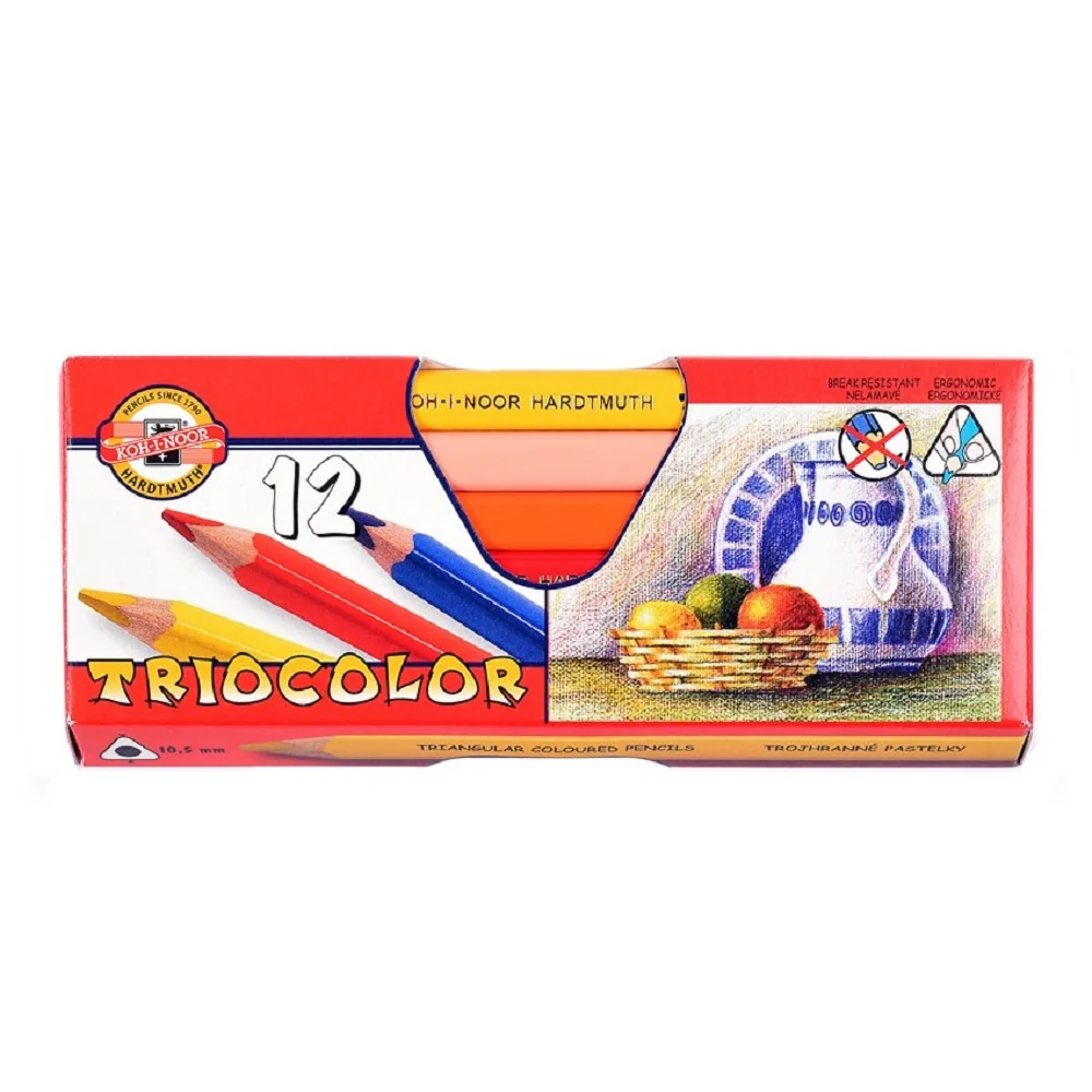 Trojhranné pastelky TRIOCOLOR JUMBO 3152/12 12 ks v balení