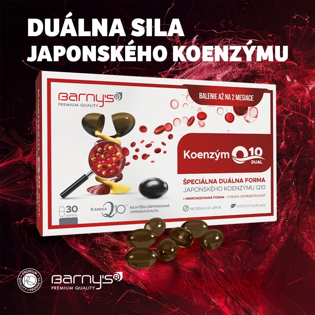 Barny's Koenzým Q10 dual 60 mg 1×30 cps, výživový doplnok