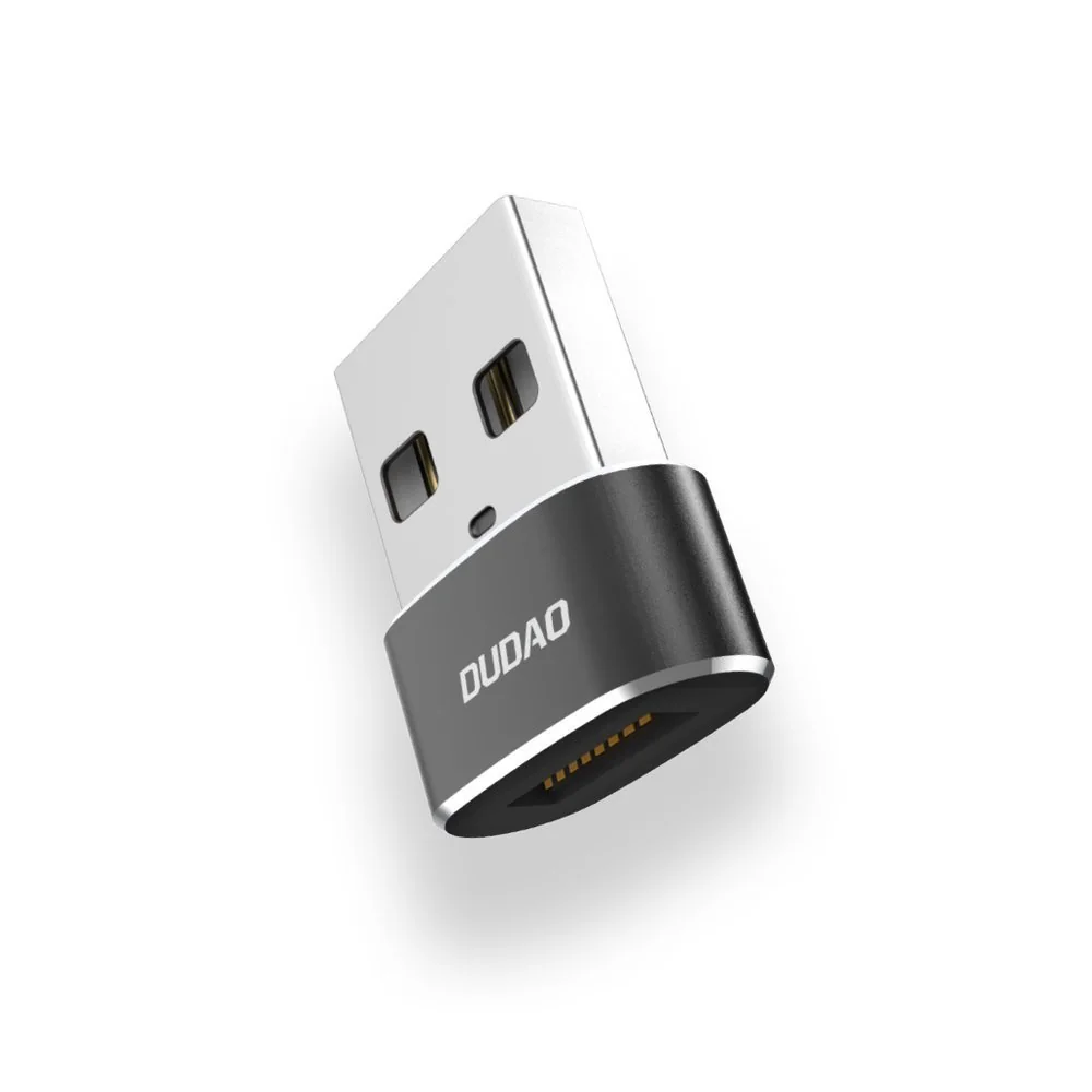 Dudao L16AC adaptér USB-C / USB, čierny