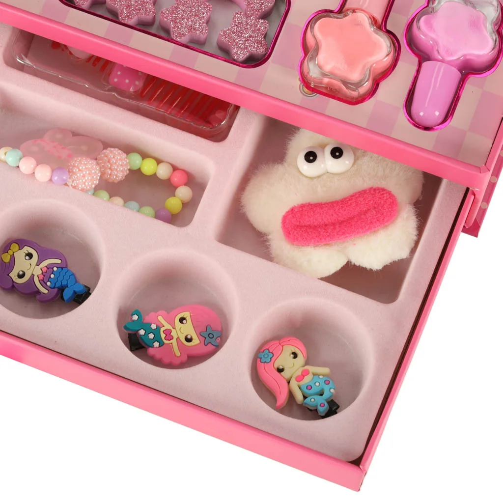 Kufrík make up pre deti siréna kozmetika a nechty paletky a laky