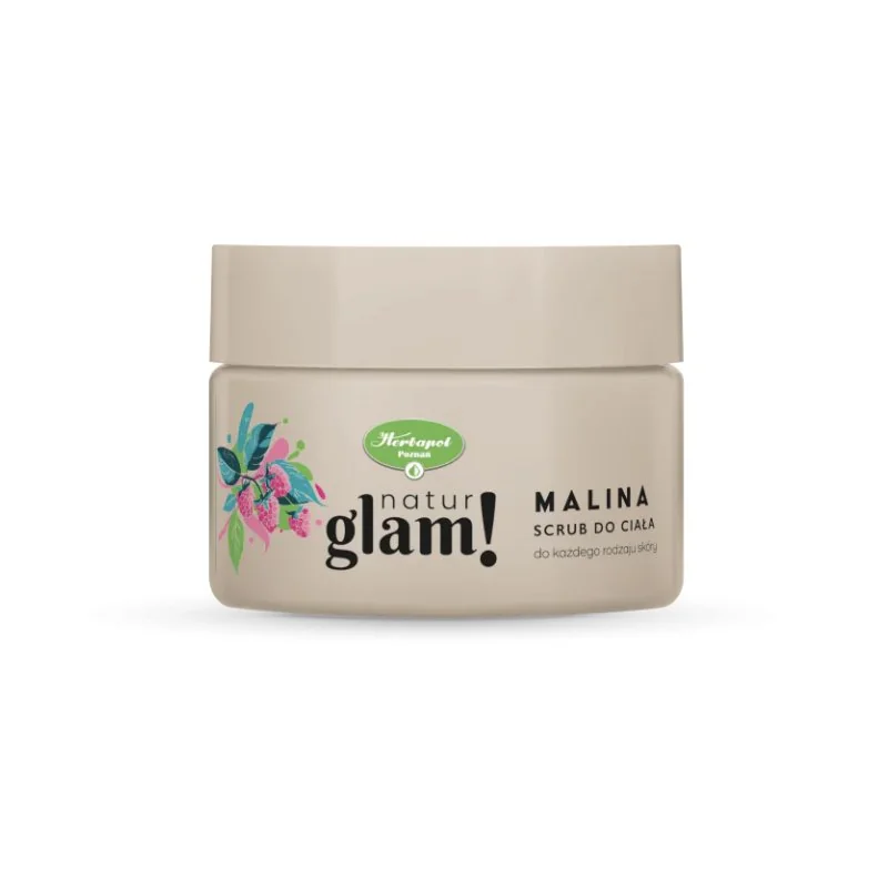NaturGlam Malinový cukrový telový peeling 300 ml
