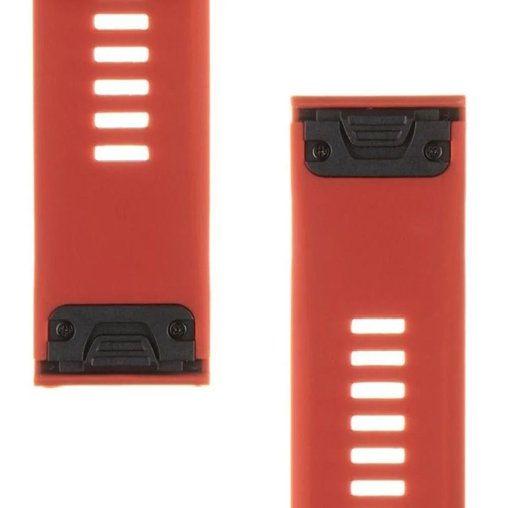 Silikónový Remienok pre hodinky, QuickFit - 26mm - Červ H26391