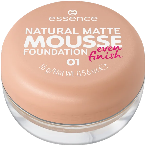 essence penový make-up NATURAL MATTE MOUSSE 01 1×16 g, make up
