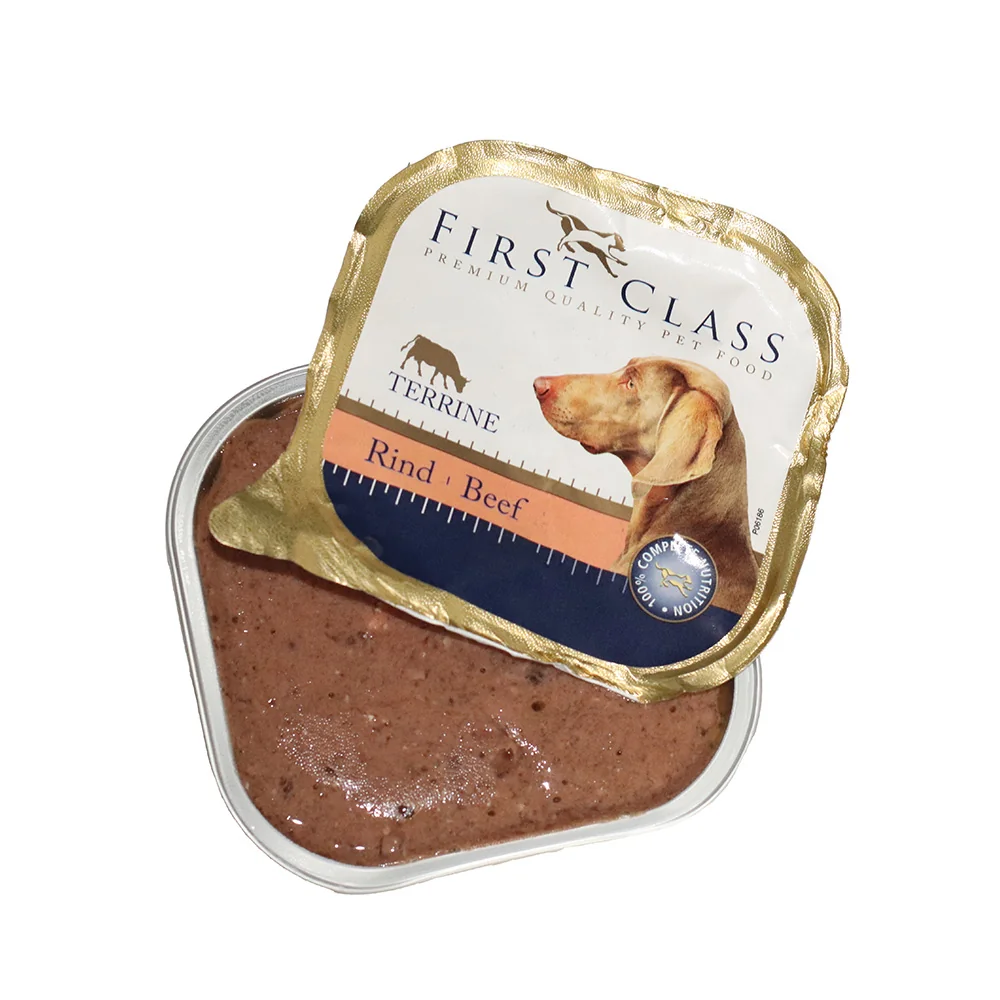 FIRST CLASS Hovädzia paštéta pre psov 10 x 300 g