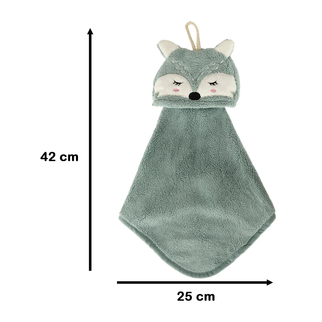 Detský uterák do škôlky 42x25cm modrá líška