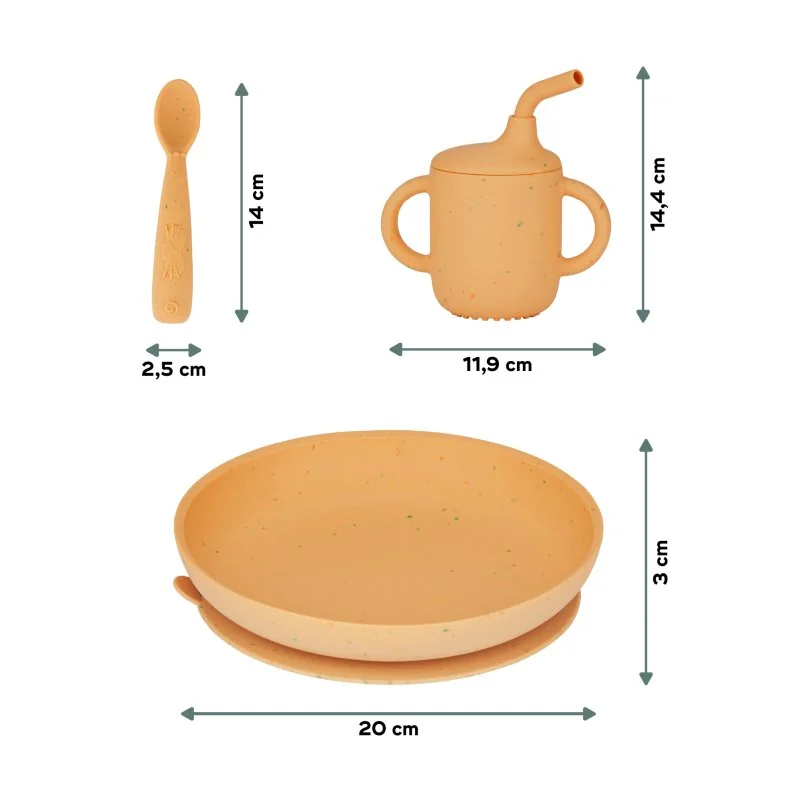 Babymoov silikónová jedálenská sada Grown-Up MEAL SET Little Arty