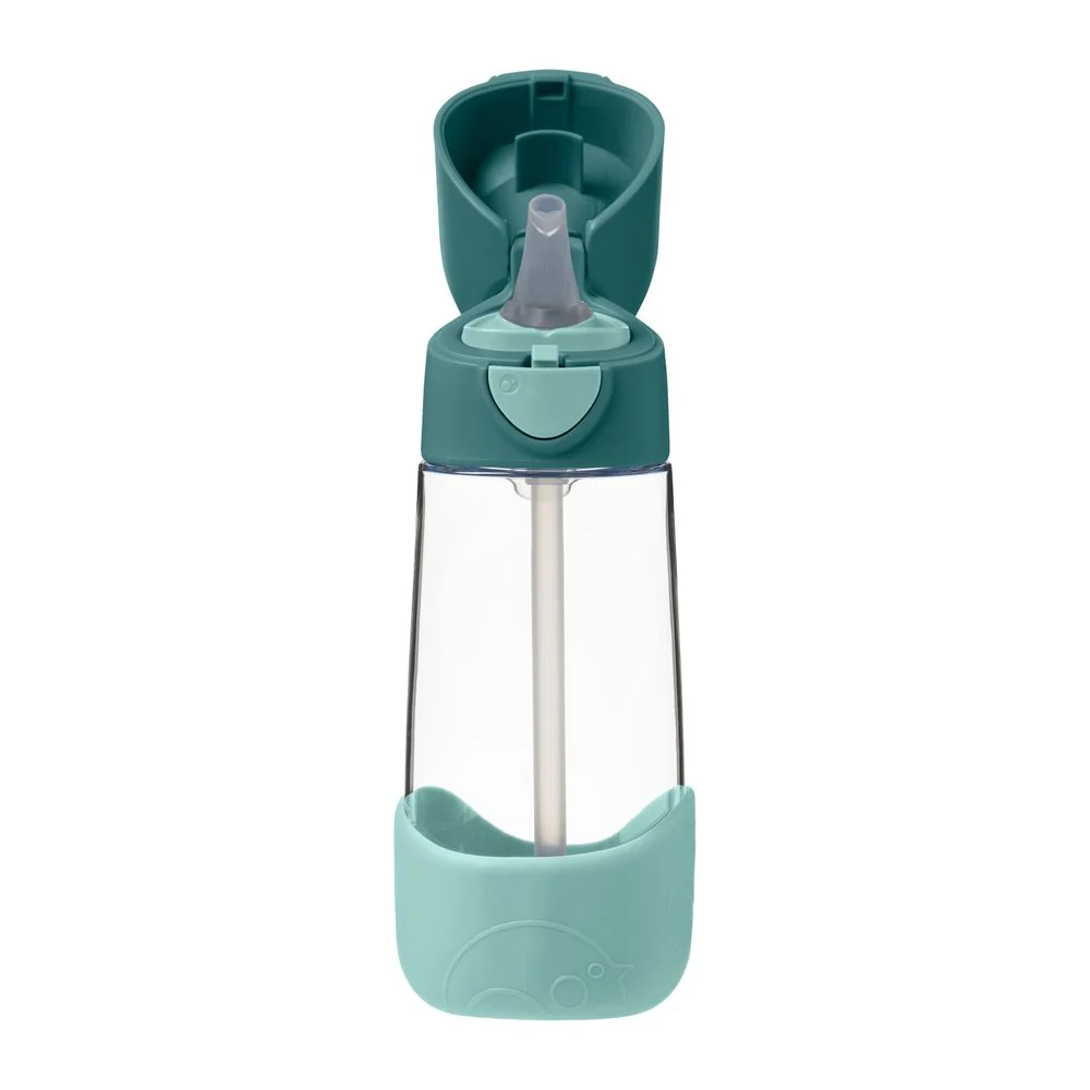 Fľaša na pitie so slamkou 450 ml emerald forest