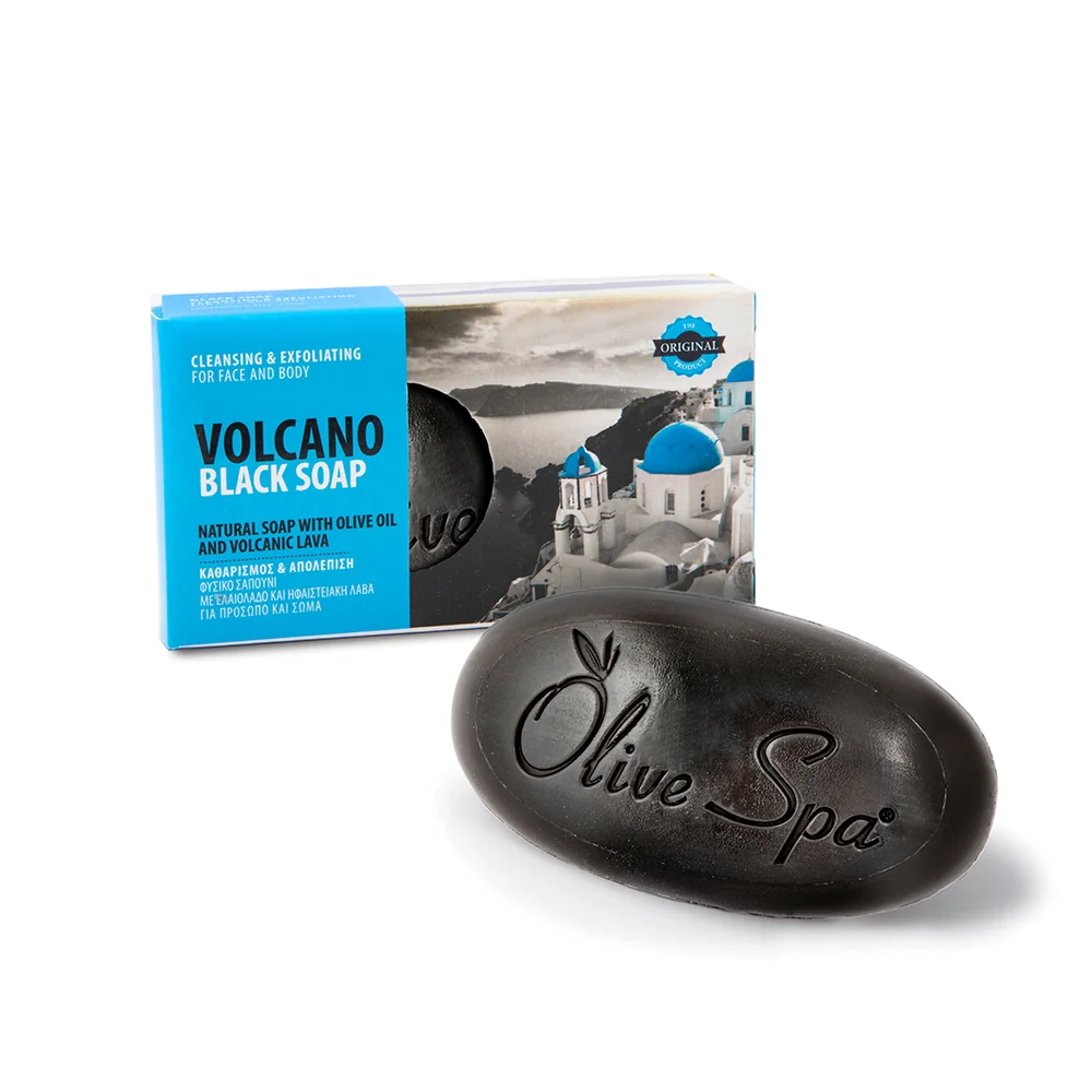 Santo VOLCANO SPA Čierne vulkanické mydlo 90 g
