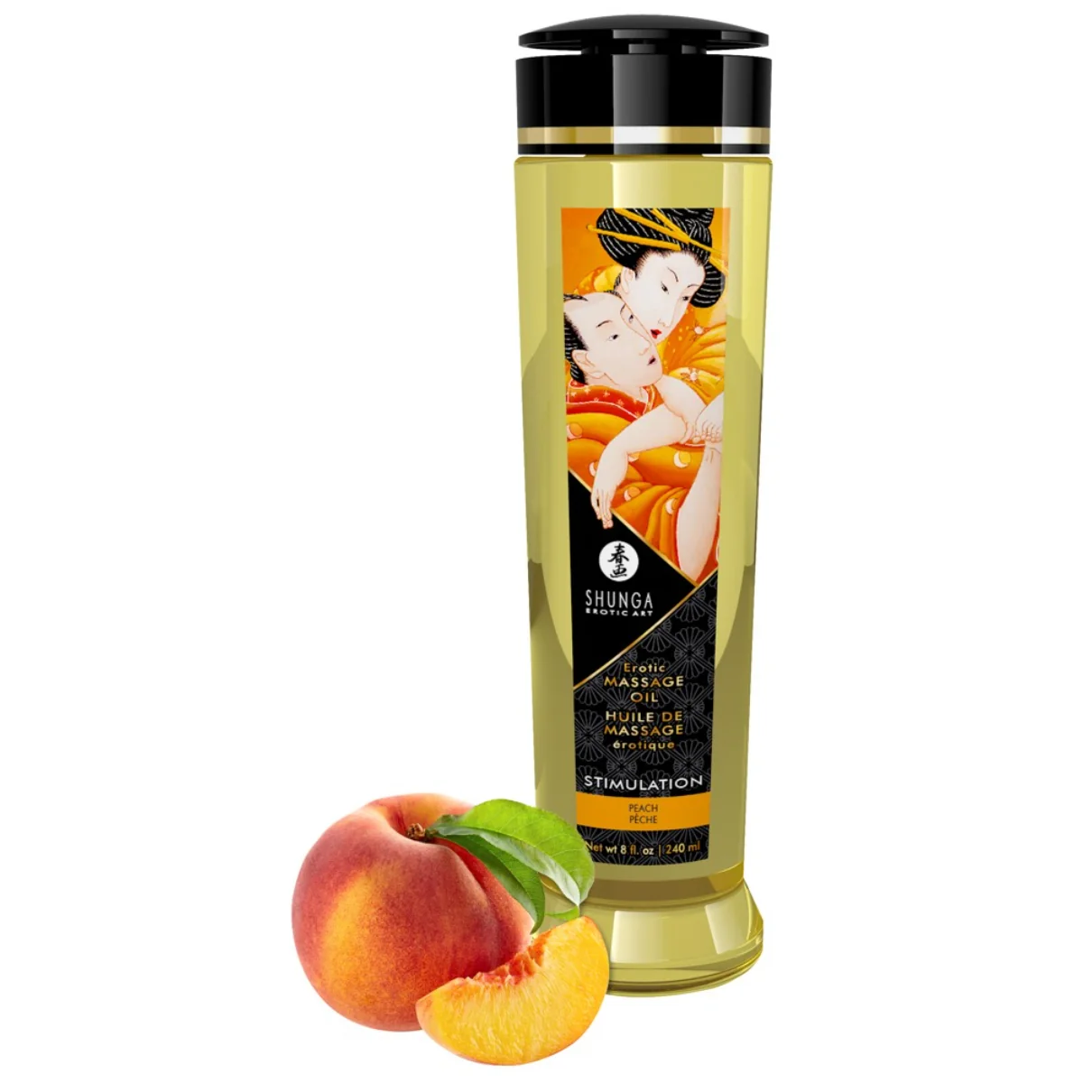 Stimulation masážny olej broskyňa (240 ml)