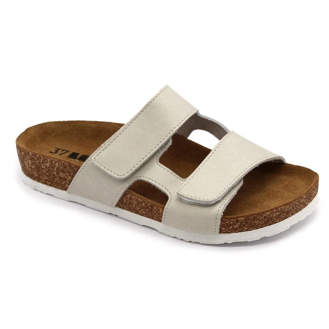 Leon 4051 Dámska zdravotná korková obuv s prackou 36 - 23,5cm, sivá, 2,0 cm