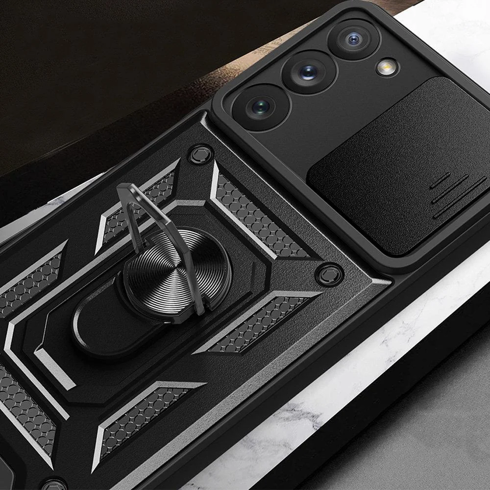 MG Hybrid Armor Camshield kryt na Samsung Galaxy A14, čierny