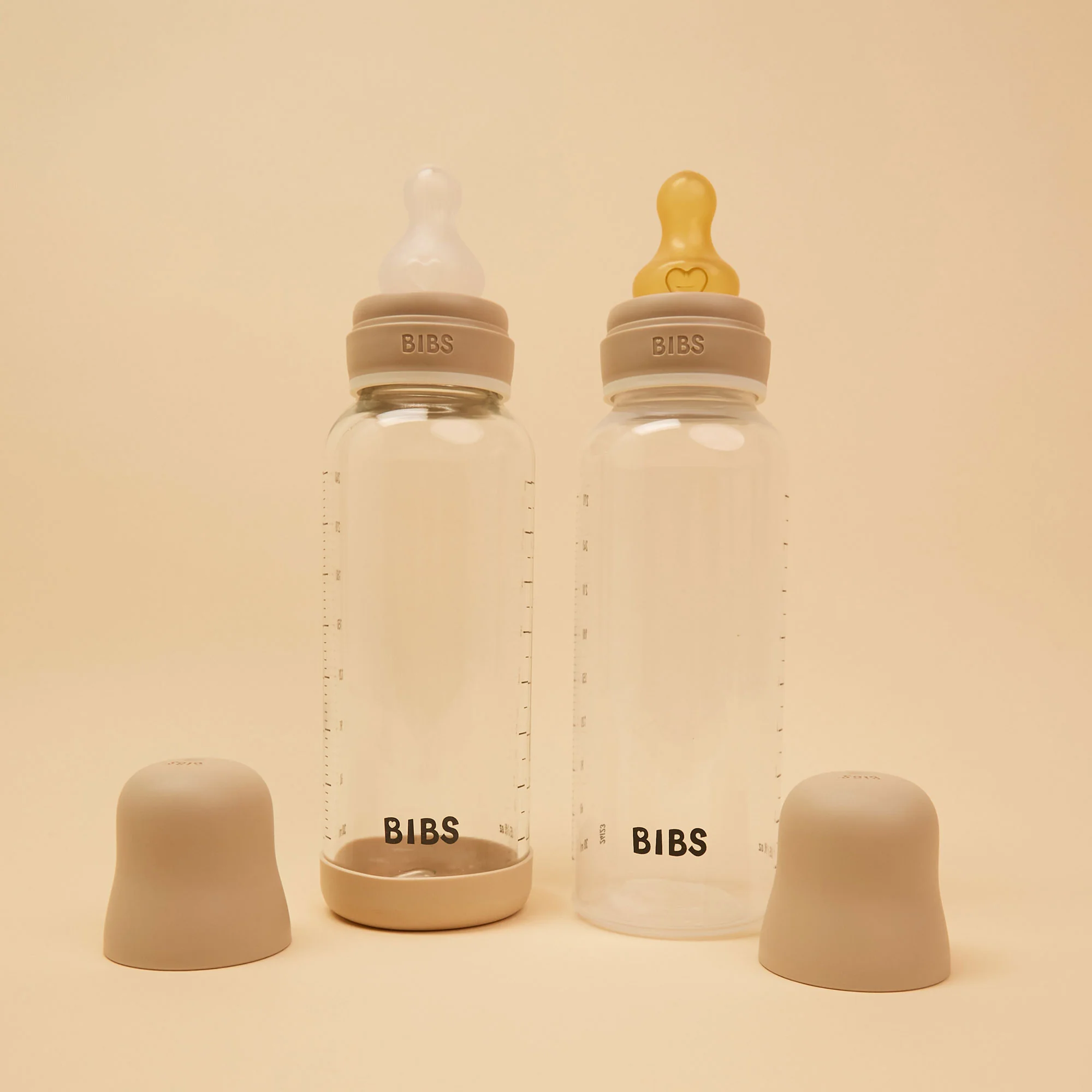 BIBS nočná antikoliková fľaša s kaučukovým cumlíkom 270ml Vanilla