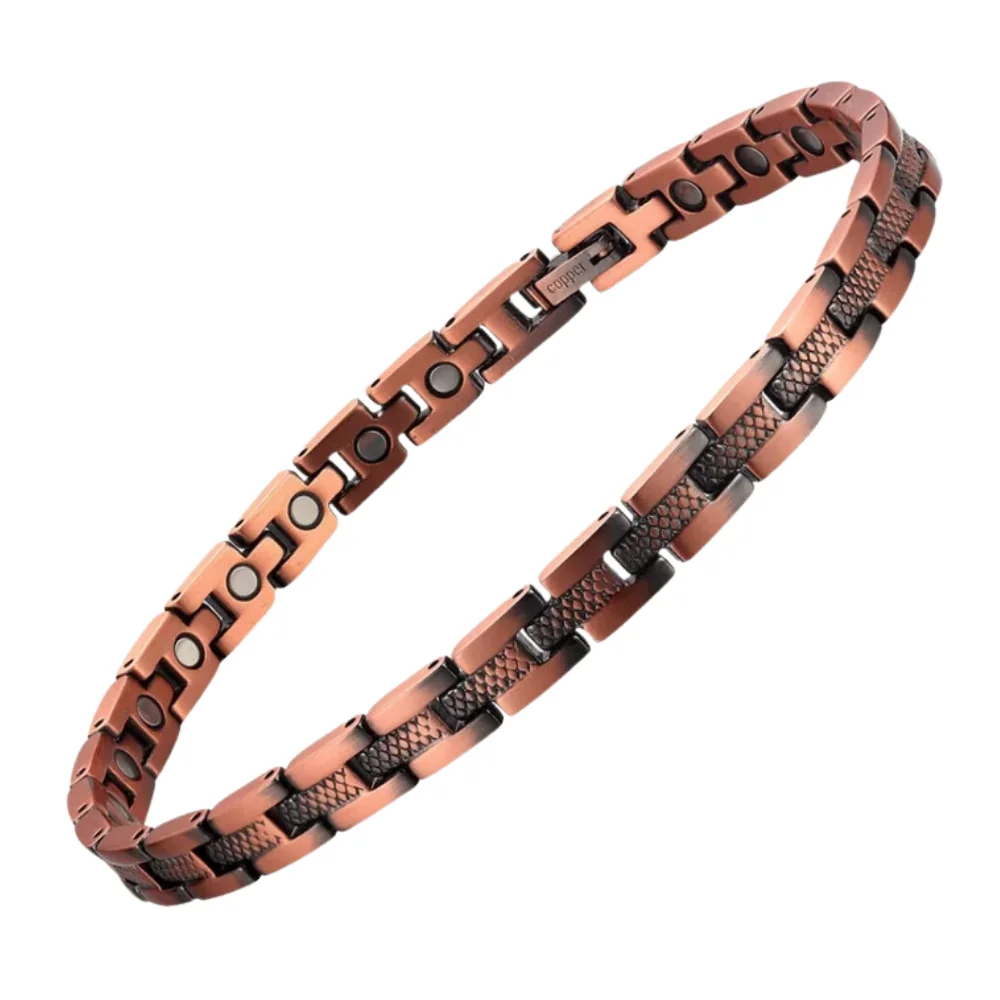 Luxusný magnetický medený náramok – 0,7 cm, 1ks