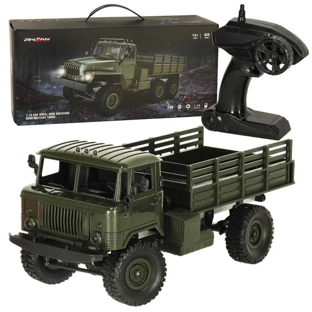 RC terénny nákladiak 4WD 1:16 – 2.4 GHz, LED, akumulátor, 14+
