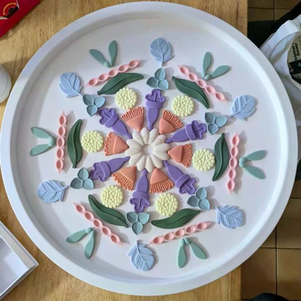 Senzorická antistresová mandala pre deti pastelová