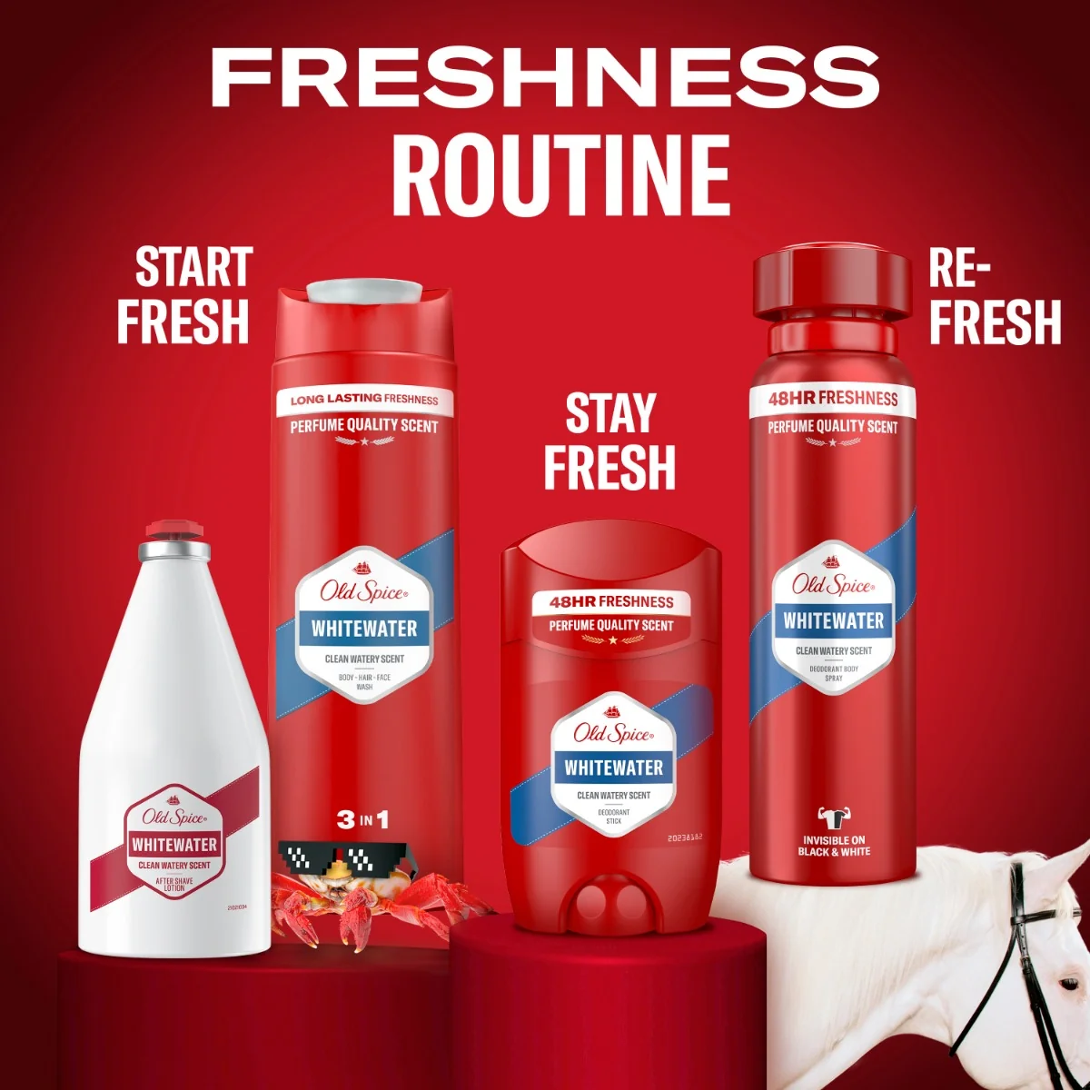 OLD SPICE VODA PO HOLENI WHITEWATER 1×100 ml, voda po holení