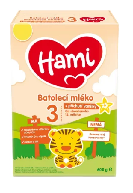 Hami 3 s príchuťou vanilky 600g 1×600 g, mliečna výživa