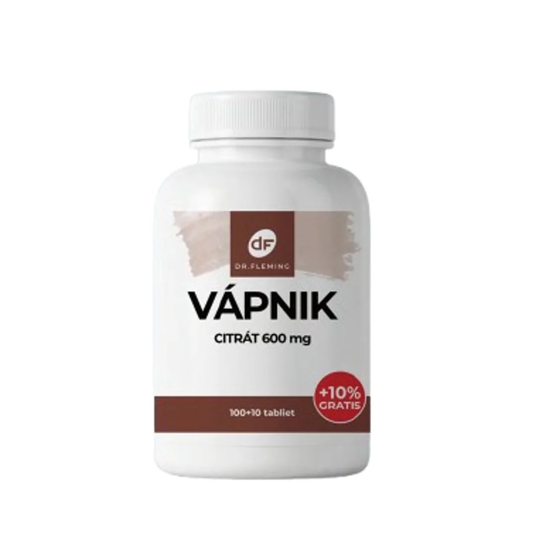 DR. FLEMING Vápnik Citrát 600mg +10% gratis 110ks