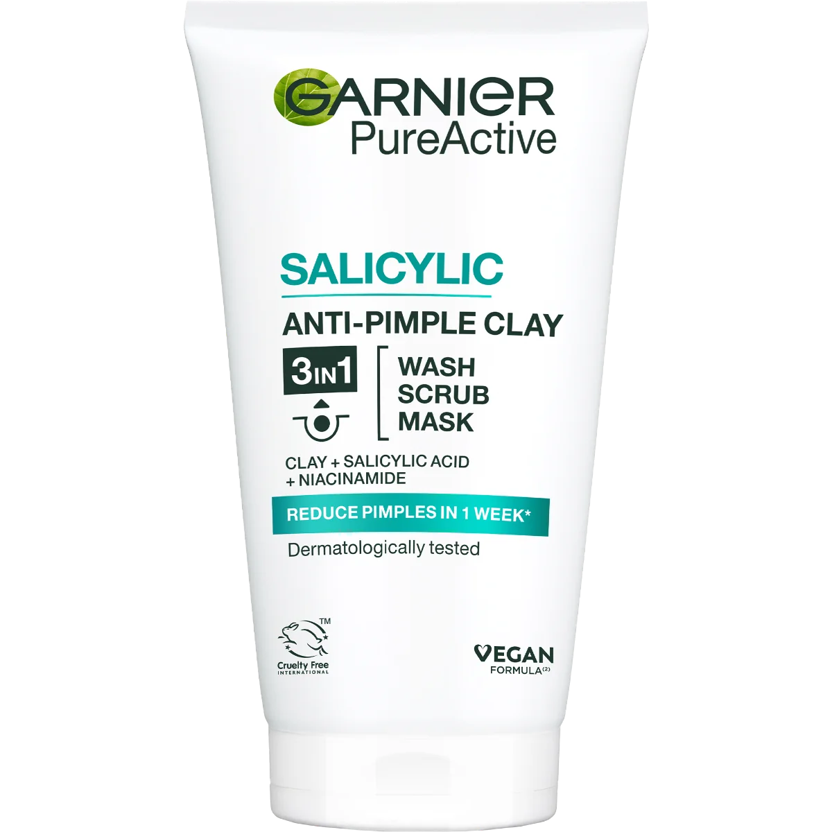 Garnier Skin Naturals Pure čistiaci peeling 3 v 1 1×150 ml, čistiaci peeling