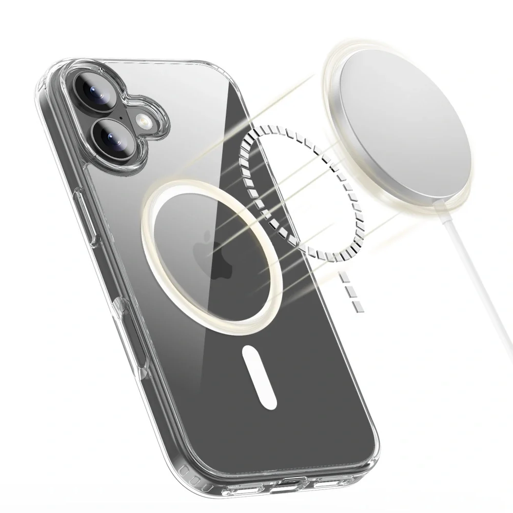 Tech-Protect FlexAir Hybrid MagSafe kryt na iPhone 17, priesvitný