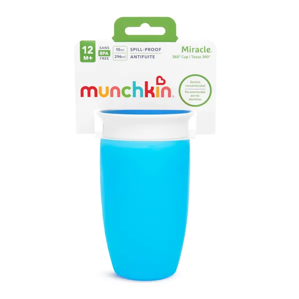 Munchkin Miracle 360° netečúci hrnček 296 ml, 12m+, modrý 1×1 ks, netečúci hrnček