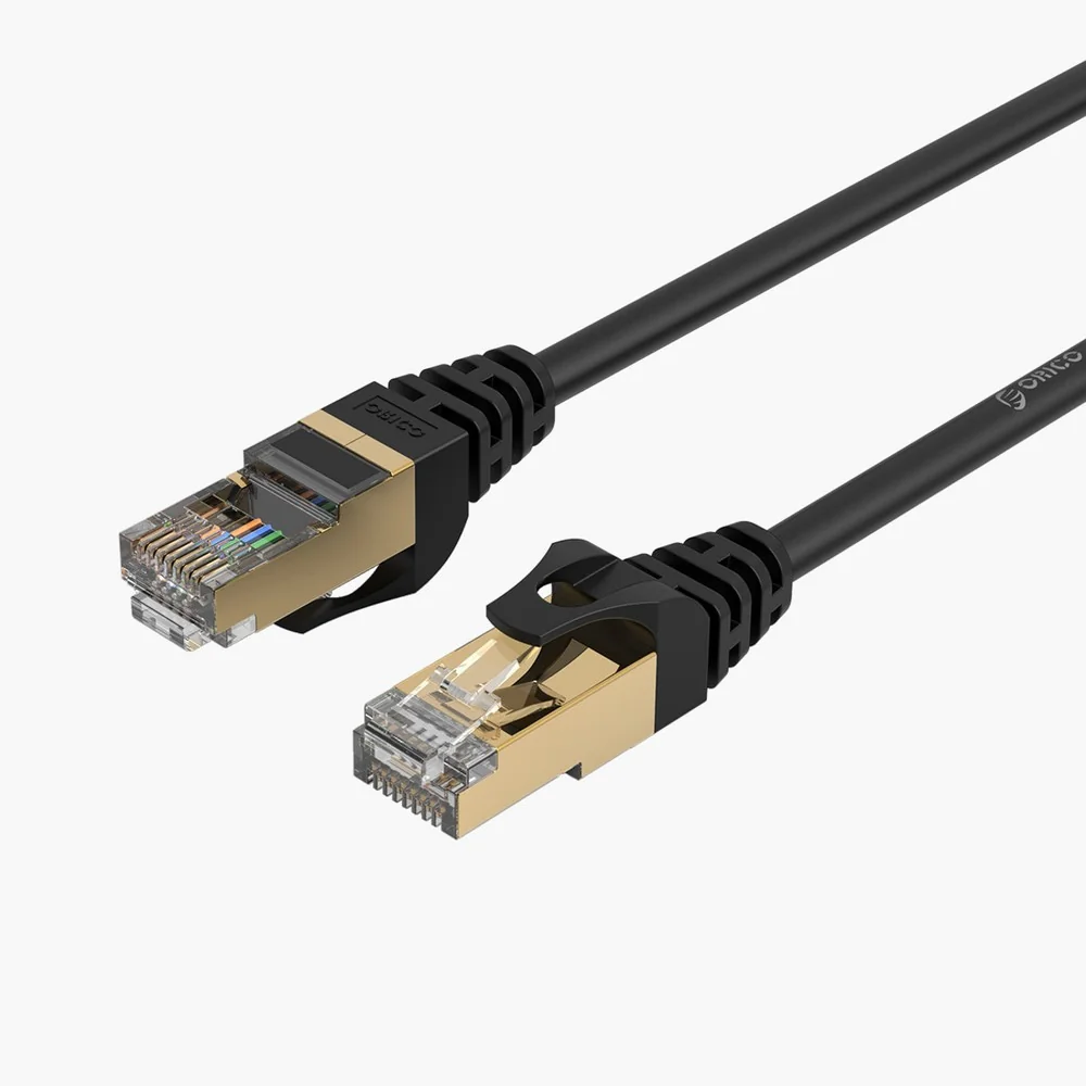 Orico PUG-C7 sieťový kábel LAN CAT7 RJ45 2m, čierny