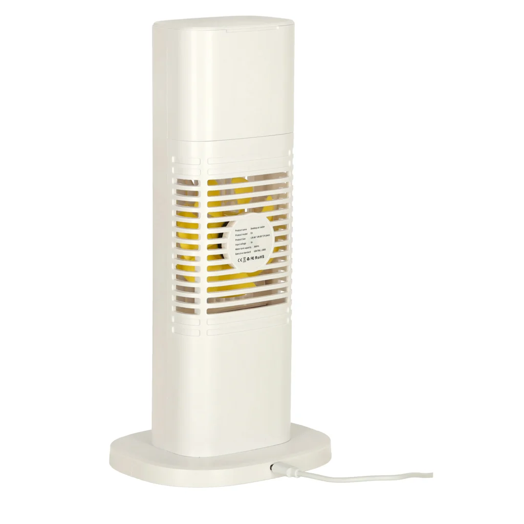Mini stolový ochladzovač vzduchu 3v1 na USB s LED