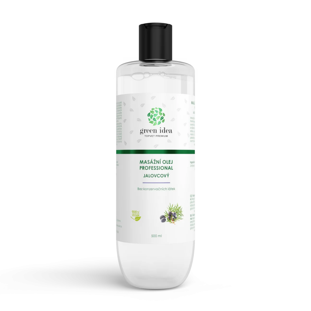 Jalovcový masážny olej 500 ml – Green idea