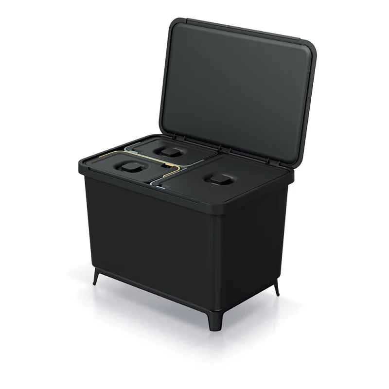 Prosperplast Odpadkový kôš SYSTEMA 1x23l + 2x10l čierny SYSTEMA 1x23l + 2x10l čierny NKS60W3-S411