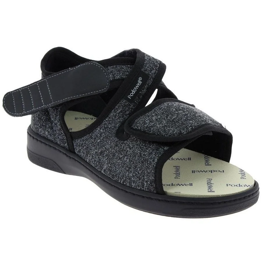 Sandále XILO extraširoké, unisex, šedočierne, veľkosť: 43