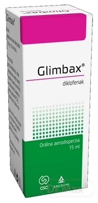 Glimbax, 15 ml sprej do hrdla 1×15 ml, liek