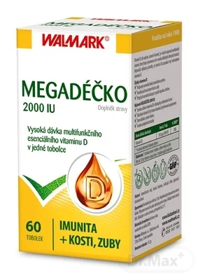 WALMARK Megadéčko 2000 IU 1×60 cps, vitamín D