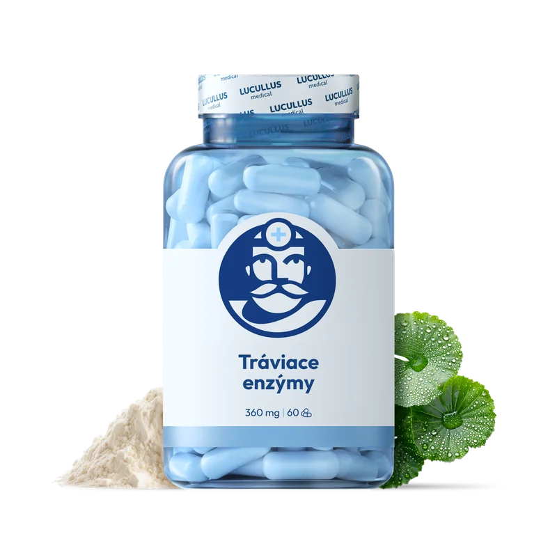 Dr. LUCULLUS Tráviace enzýmy 2× 60 kapsúl