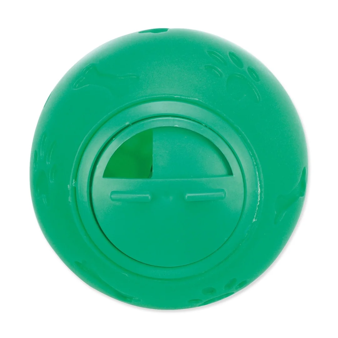 Hračka Trixie lopta na pamlsky plast, vzor labka/kosť 7cm