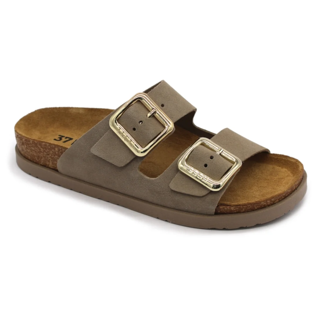 7010 Dámska zdravotná kožená obuv s prackou 38 - 24,5cm, hnedá, 3,5 cm
