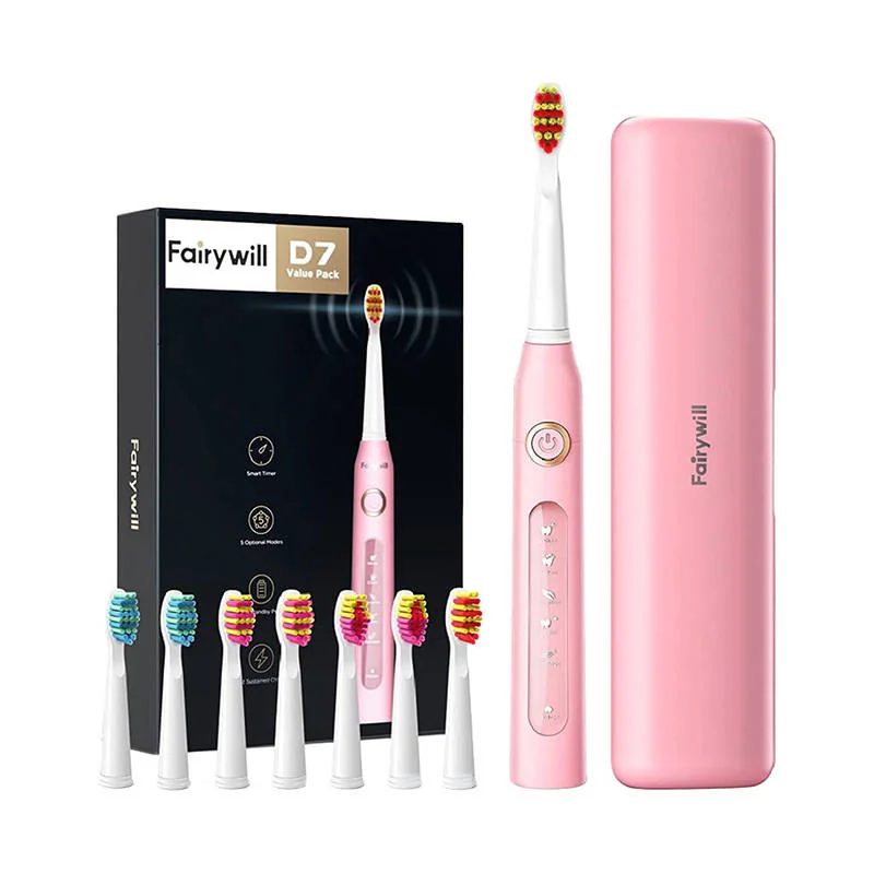 Fairywill FW-507 Plus sonická zubná kefka, ružová