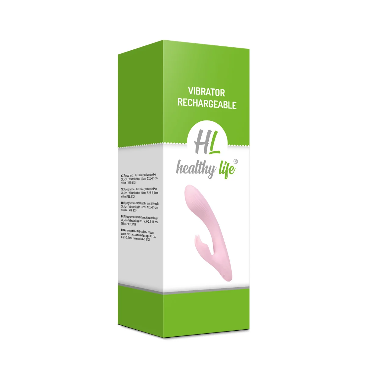 Healthy Life - Duálny vibrátor Pentheus ružový 1×1 kus, vibrátor duálny