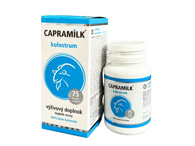 CAPRAMILK® kozie kolostrum 1×75 cps, výživový doplnok