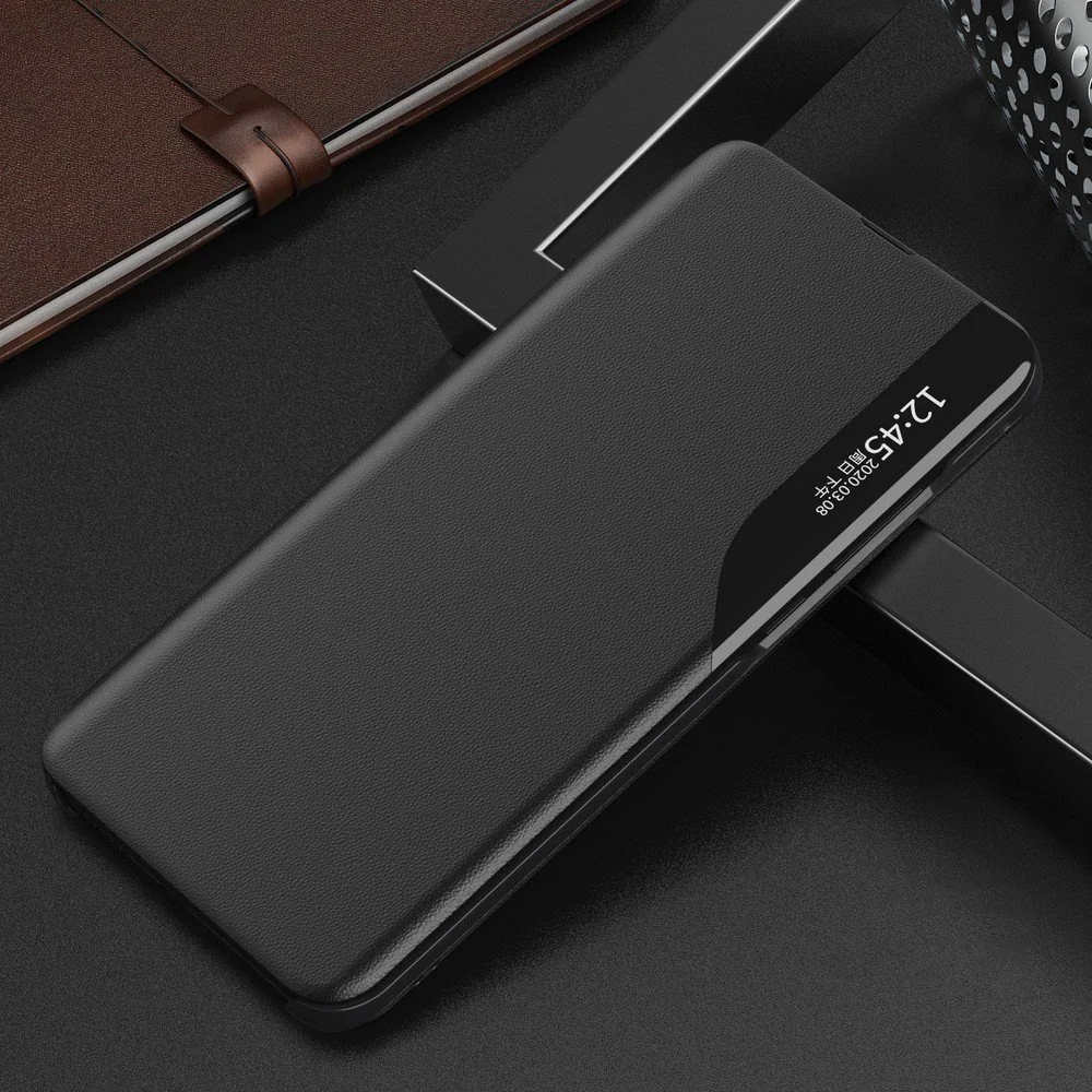MG Eco Leather View knižkové puzdro na Huawei P40 čierne